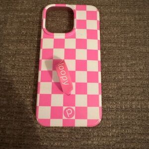 Loopy Case Pink and White Checkerboard Phone Cover
iPhone 15 pro max